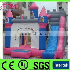 Pink Princess Castle / Jumping Castle With Slide / Bouncy Castle Inflatable thumbnail-1