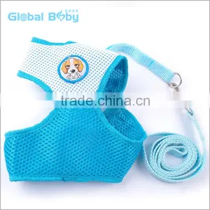Pet Products Breathable Soft Fabric Full Body Mesh Dog Harness With Leash thumbnail-3