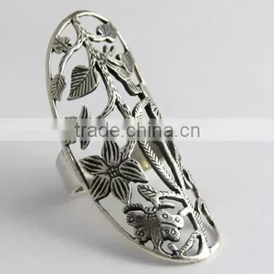 Antique Filigree Design Ring, Silver Jewellery India, Online Silver Jewellery thumbnail-1