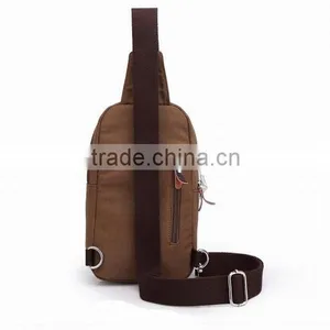 Men Vintage Retro Canvas Chest Bag With Shoulder Canvas Satchel Bag Tote Bag thumbnail-3