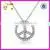 Single Cut Diamond Charm Pendant Fashion Peace Sign Sign Pave Diamond Jewelry Manufacturer thumbnail-1