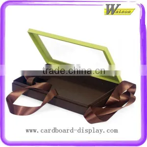 Clearly PVC Window Paperboard Packaging Box With Cotton Handle thumbnail-3
