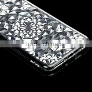 Diamond Clear TPU Crystal Case for IPhone 6s Plus Fashion Crystal Rose Flower Soft Full Case for IPhone 6 Plus 5.5 thumbnail-3