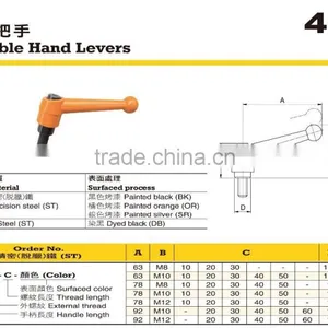 For Vertical or Woodworking Lathes Steel Adjustable Hand Lever thumbnail-2