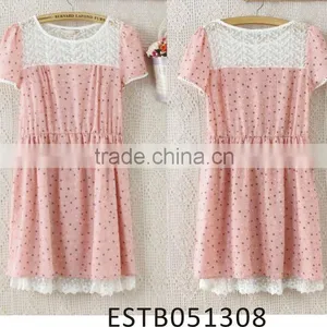 Ladies Chiffon and Lace Tulle Dress thumbnail-1