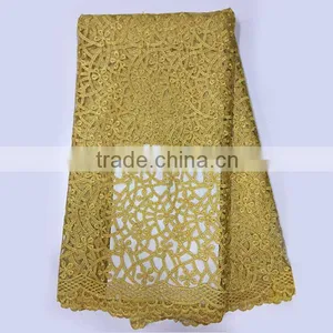 Unique Popular New Designs Embroidered Net Lace Fabric thumbnail-1