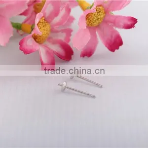 925 Sterling Silver Flat Glue On Earring Posts Earring Finndings thumbnail-3