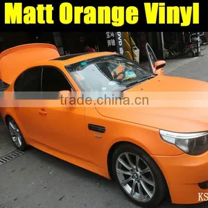 Newest Best Selling High Quality Matt Orange Color Car Body Vinyl thumbnail-4