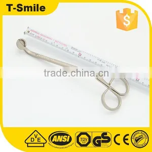 Silver Stainless Steel Candle Wick Trimmer Oil Lamp Scissor Cutter Snuffers thumbnail-4