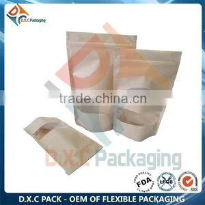Custom Design Rice Paper Stand Up Pouch With Window thumbnail-6
