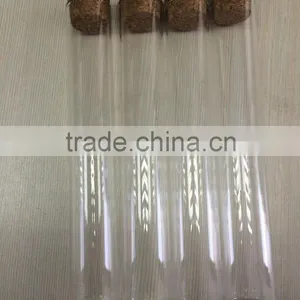 25mm Glass Tube Glass Bottle With Wooden Cork for Sale thumbnail-1