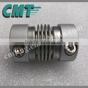 Aluminum Flexible CNC Bellows Coupling Zero Backlash Shaft Coupling thumbnail-1