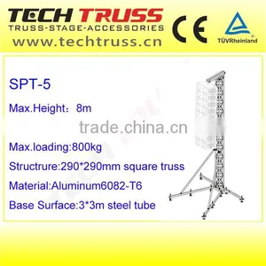 SPT-5 Height 8m Loading 800kg Material 6082-T6 Line Array Speaker Tower thumbnail-1