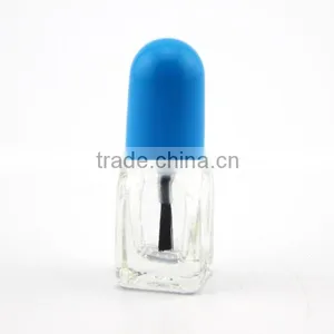 Nail Bottle Glass Material Nail Polish Bottle With Blue Cap thumbnail-1