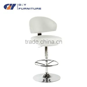 Beige Synthetic Leather Metal Steel Bar Chair thumbnail-5