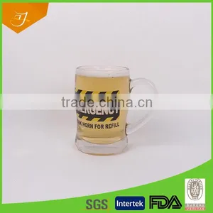 Clear Glass Beer Mug With Handle,Decal Beer Mug Wholesale thumbnail-1