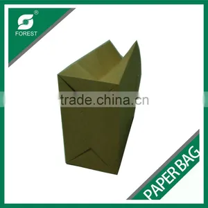 PE COATED KRAFT PAPER BAG WITH HANDLE DISPOSABLE FOOD PACKING BAGS WITH CUSTOM PRINT thumbnail-5