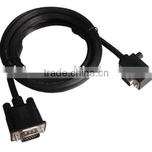 Black Color 90 Degree 15pin VGA Cable thumbnail-1
