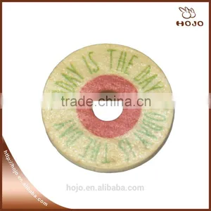 Fashion 2.5cm Round Doughnut Shape Wooden 1 Hole Buttons for Fabric thumbnail-1