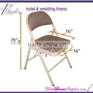 White Satin Folding Chair Covers, Ivory Satin Folding Chair Covers, Black Satin Folding Chair Covers in Wedding Events thumbnail-2