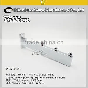 Metal Chrome Clothing Hooks Square Slotted Hooks thumbnail-1