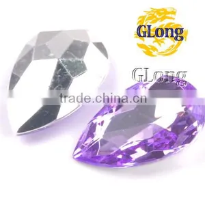 20*30mm Water Drop Shaped Acrylic Point Back Mix Color Rhinestone&Crystal For Stylish Bags Garment Shoes #GY016-30P(Mix-s) thumbnail-4