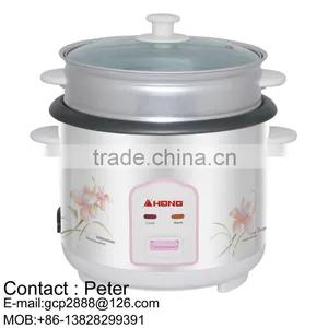 1.5L Flower Printing Boiler Rice Cooker And Food Steamer thumbnail-1