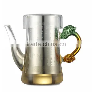 Competitive Price Stainless Steel Etched Mesh Glass Tea Infuser thumbnail-5