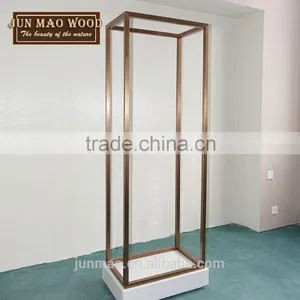 Metal Frame With Glass Door Design Clothes Model Stand Showcase thumbnail-1