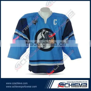 2015 Hoe Sale Custom Sublimate Polyester Hockey Shirt Wears thumbnail-2