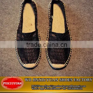 Men Canvas Mesh Slip-On Espadrille Casual Shoes With Jute Sole Quality Choice thumbnail-2