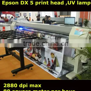 ZY UVE Economical Series Flatbed Printer With the DX5 Print Head and UV Lamp 1.8m/2.5m/3.2m With Eco Solvent Inks thumbnail-1