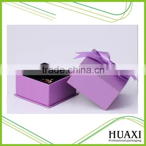 2016 Custom Logo Cheap Printed Small Paper Cardboard Jewelry Boxes/Ring Boxes thumbnail-4