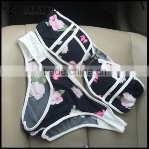 Women's Fashion Sexy Floral Print Bikini Swimwear thumbnail-3