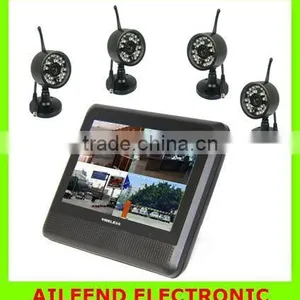 7 Inch TFT LCD Digital Wireless 300m Transmitting 4CH DVR Security System P2 Video Baby Monitor thumbnail-1
