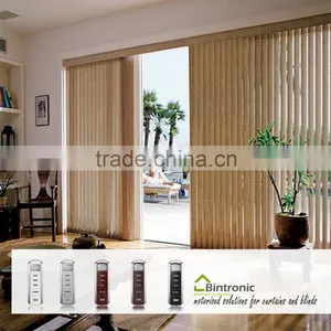 Bintronic Taiwan Rooom Window Treatments Motorized Vertical Blinds Aluminium Alloy Curtain Rail Track thumbnail-4