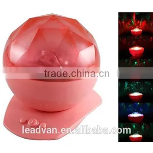 The Aurora Borealis Colored Diamonds LED Projector Color Changing Night Light Speaker thumbnail-1