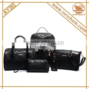 Ladies Wallet Ladies Pars Hand Set Bag 6 Pcs in One Set Lady Handbag Set Quality Choice Most Popular thumbnail-2