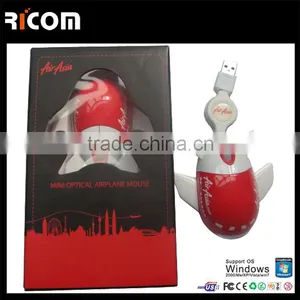 Cute Mouse Airplane Shape 3D Wired Optical Mouse thumbnail-5