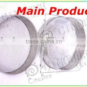 Stainless Steel Double Honey Strainer With Adjustable Handle thumbnail-1