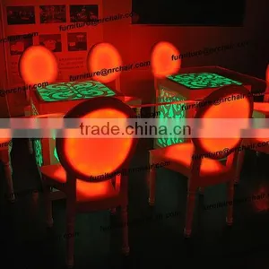 Hot Banquet LED Illuminated Wooden and Acrylic Stackable Chairs thumbnail-5