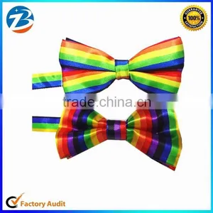 Fashion Rainbow Adjustable Neutral Uniform Bow Ties thumbnail-1