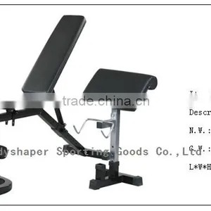 Quality Adjustable Dumbbell Bench Fitness Bench Press Bench Weight Bench Chin up Rack Dip Chin Fitness Gym Equipment thumbnail-1