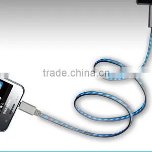 Visible Electroluminescent Micro USB Charging Cable thumbnail-1