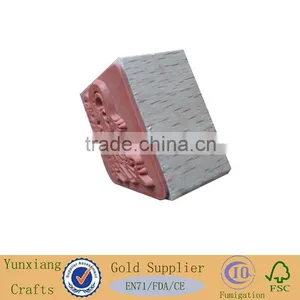 Square Wooden Stamp With Animal Design thumbnail-1