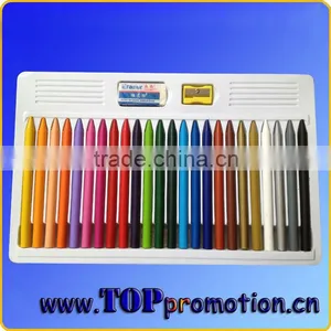 Colorful Non-toxic Crayon Set With Eraser And Pencil Sharpener thumbnail-1