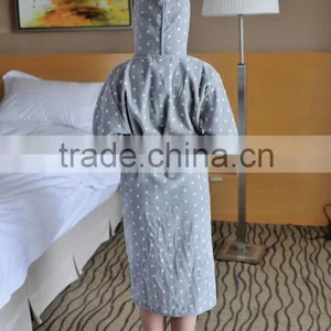 Printed Microfiber Hooded Bathrobe Child Bathrobe thumbnail-3