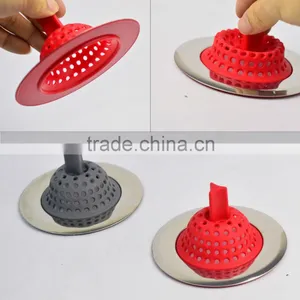 Eco-friendly Stainless Steel and Silicone Sink Drain Stopper thumbnail-3
