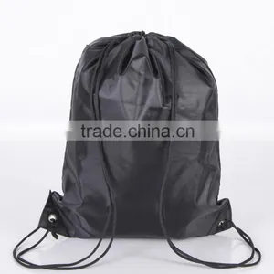 BLACK GYM SACK BACK PACK BACKPACK BOOK BAG GYM TRAVEL SPORTS Sack Backpack thumbnail-3