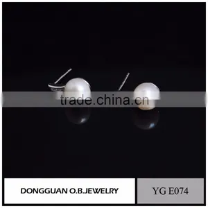 Fashion Imitation Pearl Earring Design Wholesale Charms Jewelry/Stud Earring With Pin thumbnail-4